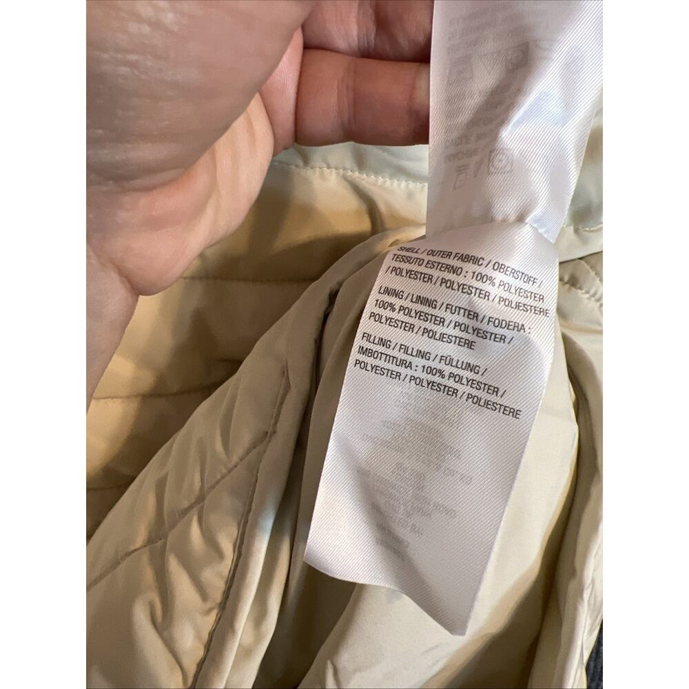 Isaac Mizrahi Live Womens Vest Large Cream Quilted Snap Front Pockets Preppy - Picture 8 of 11